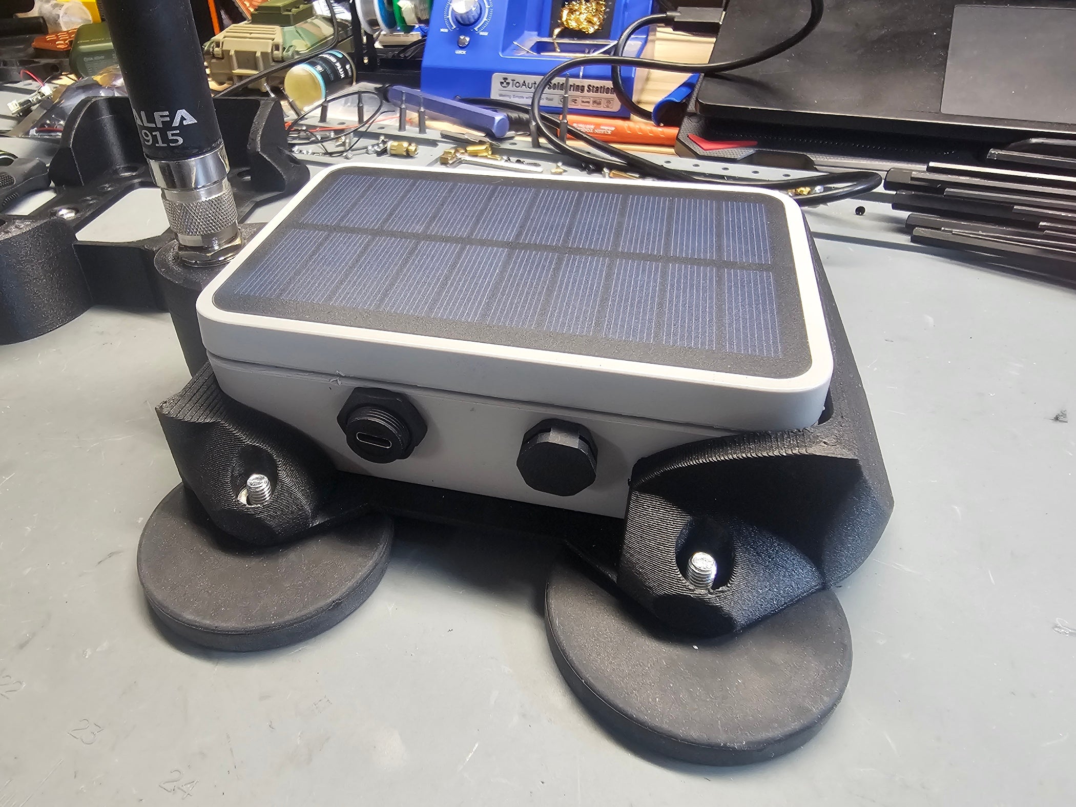 ASA Carbon Fiber Mount for RAK Wireless Solar Unify Enclosure Case